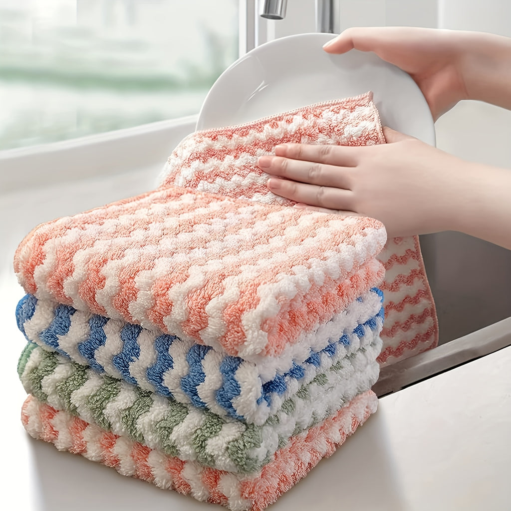 Microfiber Cleaning Cloths 18-Pack, Ultra-Fine Fiber Reusable Dishwashing & Kitchen Cloths – Multi-Color, Streak-Free for Home & Kitchen Use
