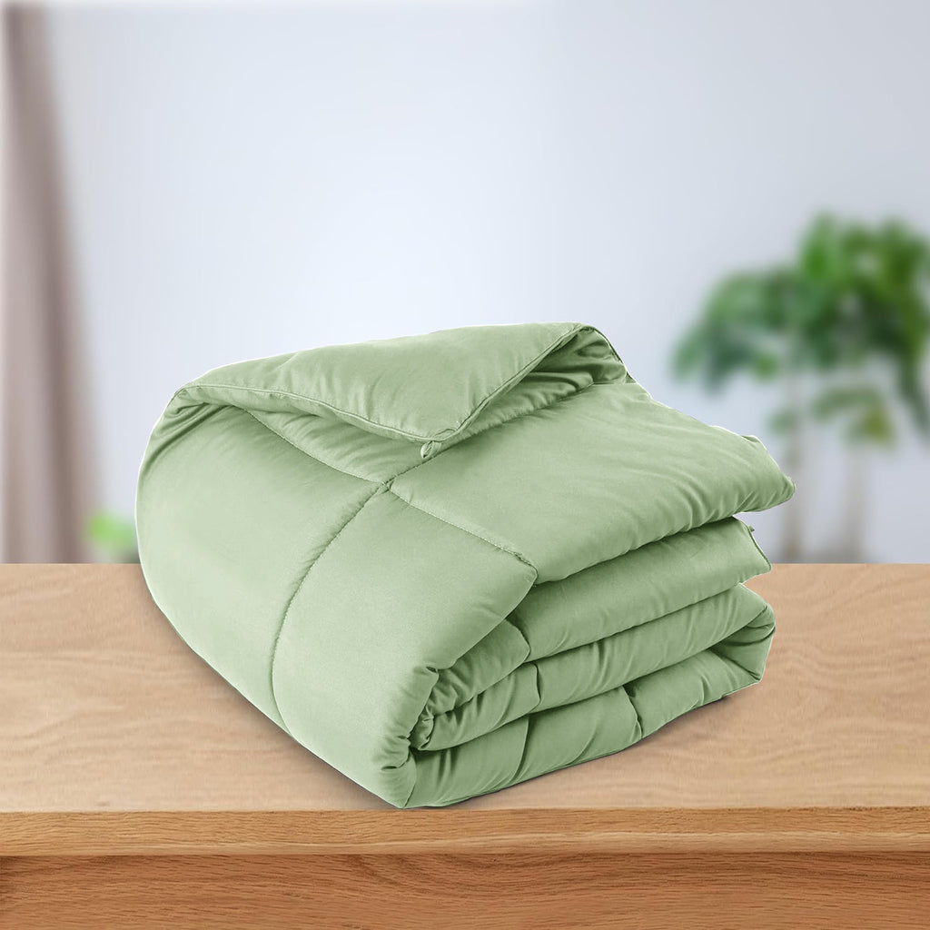 All Season Comforter with Corner Tabs & Box Stitching – Soft Fluffy Lightweight Hotel-Quality Duvet Insert for Twin Queen King, Breathable Year-Round Bedding
