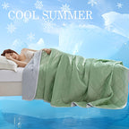 Cooling Blanket for Hot Sleepers Dual-Sided Soft Lightweight Reversible Summer Throw Machine Washable Multipurpose Bedding Travel Lounging Purple Green Blue Pink Sky Blue 39x59 59x79 79x91 Inch