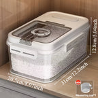 Large Capacity Grain Storage Container Sealed Rice Box Insect-Proof Moisture-Proof Flour Storage Bin for Rice Grains - Multiple Sizes