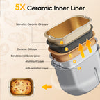 Bread Maker Machine 19-in-1 with Auto Nut & Fruit Dispenser, Ceramic Non-Stick Pan, Clear Viewing Window, 15-Hour Timer – Up to 2 LB Loaf