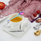Guitar-Shaped Stainless Steel Teaspoon Set of 6 in Random Colors – Food Safe 304 Steel Novelty Coffee Tea Spoons for Music Lovers, Gifts & Fun Table Settings