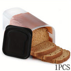 Bread Box Stackable Food Storage Container with Leak-Proof Lid – Large Capacity Portable Reusable Toast Storage Box for Kitchen Organization & Camping
