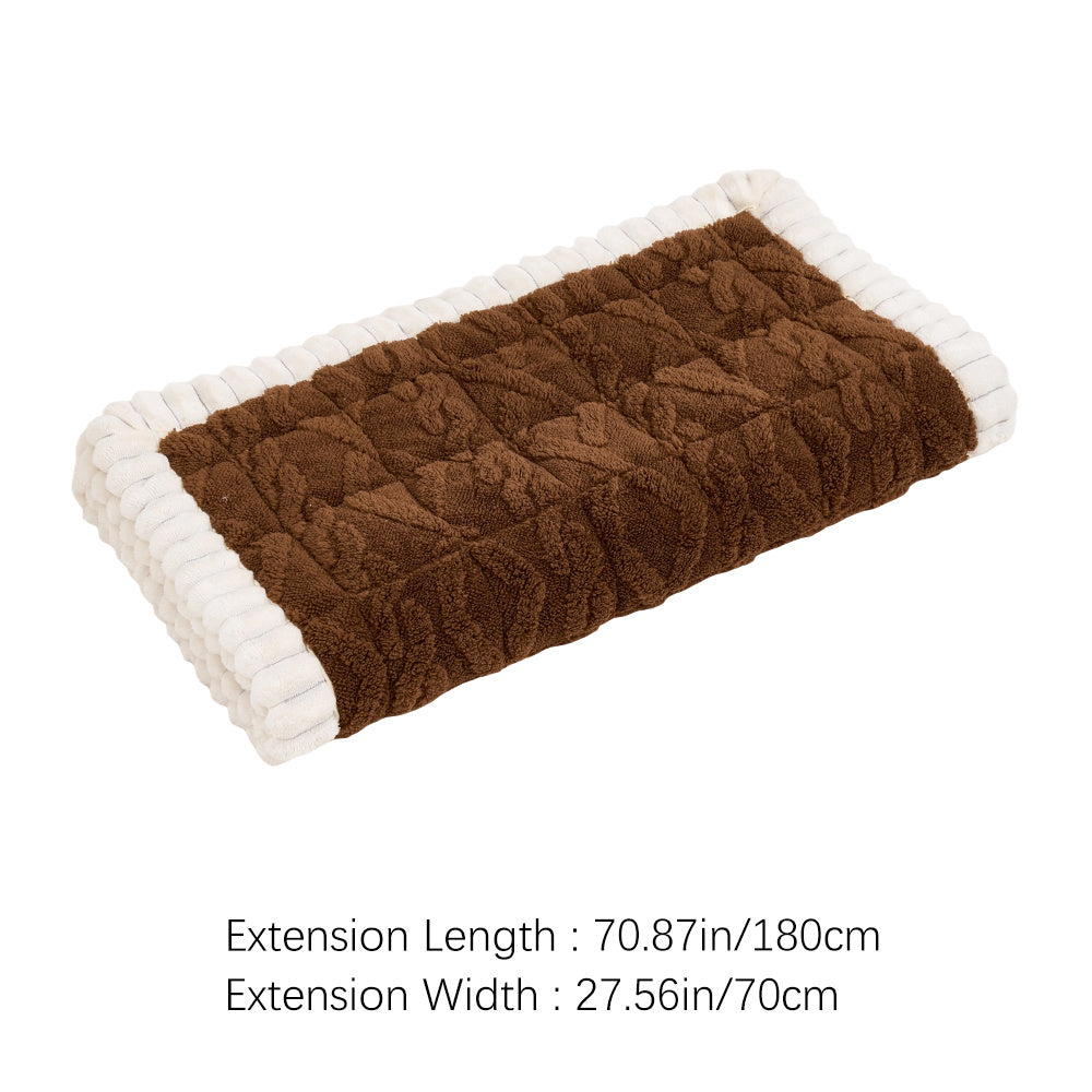 Plush Fleece Sofa Cover Non-Slip Machine Washable Thick Warm Slipcover Seat Cushion Mat for Armchair Couch Swing Bench 1 2 3 4 Seater Living Room Bedroom Office Coffee Grey White