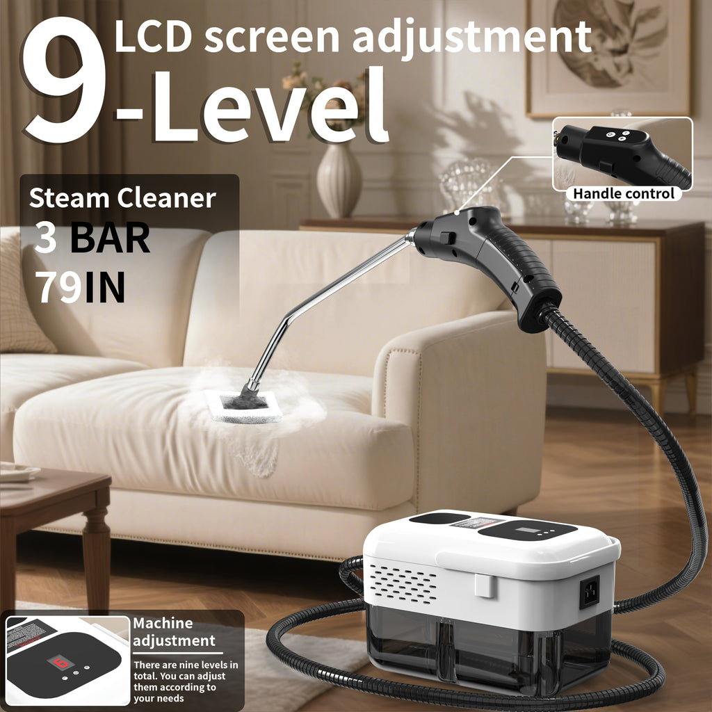 Portable Steam Cleaner 2500W High-Temperature High-Pressure Household Cleaner – 9-Speed Carpet & Floor Steam Mop with 1200ml Tank, Handle Switch, 3 Models: Basic, Upgraded & Intelligent