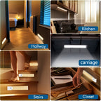 Motion Sensor Cabinet Lights USB Rechargeable Dimmable LED Indoor Lighting – 3 Adjustable Modes for Wardrobe, Kitchen, Bedroom & Office – 3 or 6 Pack