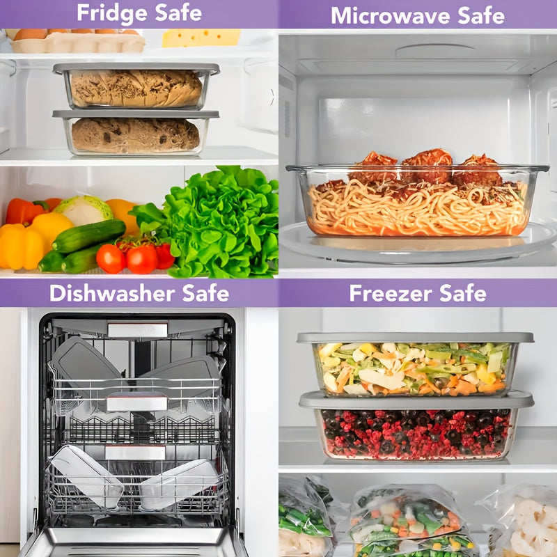 Glass Baking Dish with Lid 1.9Qt – Borosilicate Rectangular Toast Pan, Oven & Microwave Safe, Stackable Airtight Container for Bread & Cakes (1 or 2pcs)