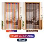 Beaded String Curtain Room Divider Boho Fringe Tassel Doorway Panel – Easy Hang Decorative Bead Curtain for Bedroom, Living Room & Hallway | 2 Colors