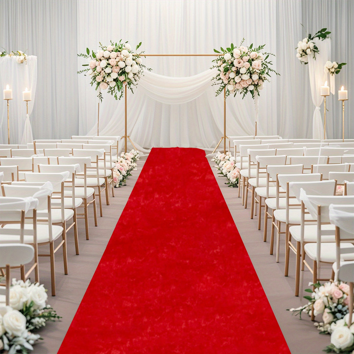 Extra Long Wedding Aisle Runner, 2x15FT – Elegant Ceremony Pathway Mat for Weddings, Parties & Events