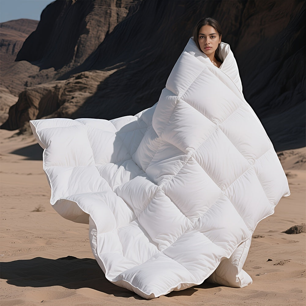 Ultra-Soft Down Feather Comforter – All-Season Duvet Insert | Twin / Queen / King / Oversized King