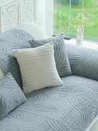 Bohemian Plush Sofa Cushion Cover Christmas Decorative Non-Slip Machine Washable Pet-Friendly All-Season Pillow Cover for Living Room Bedroom Office Home Decor