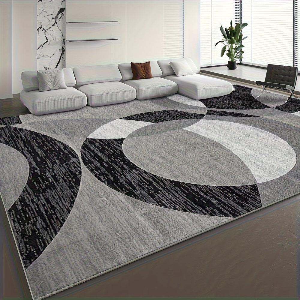 850gsm Velvet Abstract Geometric Area Rug – Bohemian Vintage Style, Non-Slip Backing, Machine Washable | Living Room, Bedroom & Office | 40x63 to 79x118 in | Nuvia Haven