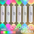 Magnetic Motion Sensor LED Night Lights USB Rechargeable - 9-Color Wall-Mounted Wireless Sconce, 3 Sensing Modes, No Wiring, for Hallway Bedroom Stairs Kitchen | Nuvia Haven