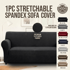 Elastic Stretch Sofa Cover Spandex – Non-Slip Couch Slipcover, Pet-Friendly, Machine Washable, All-Season, 7 Colors, 1/2/3 Seater, Living Room Bedroom Office Home Decor