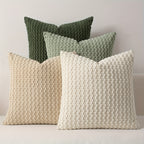Velvet Cushion Covers – Set of 4 Soft Double-Sided Modern Throw Pillow Covers for Sofa, Couch, Bed & Chair, Machine Washable Decorative Pillowcases for Living Room & Bedroom