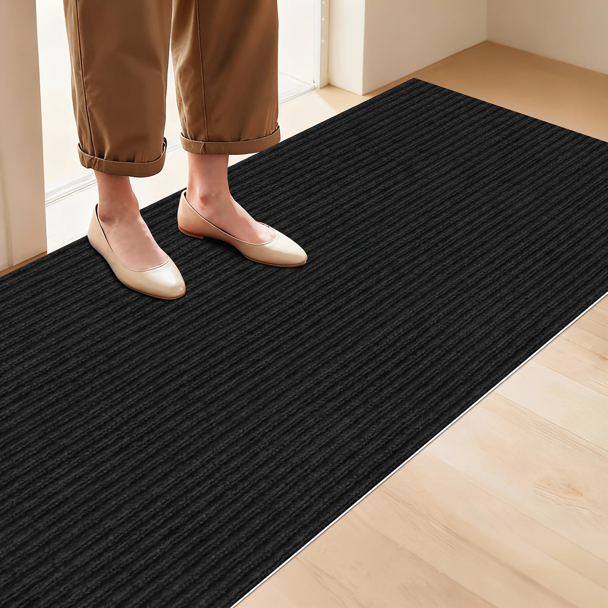 Non-Slip Peel-and-Stick Aisle Runner – 7mm Thick, Self-Adhesive, Easy to Cut | Kitchen, Hallway & Staircase | 3 Colors, 4 Sizes | Nuvia Haven