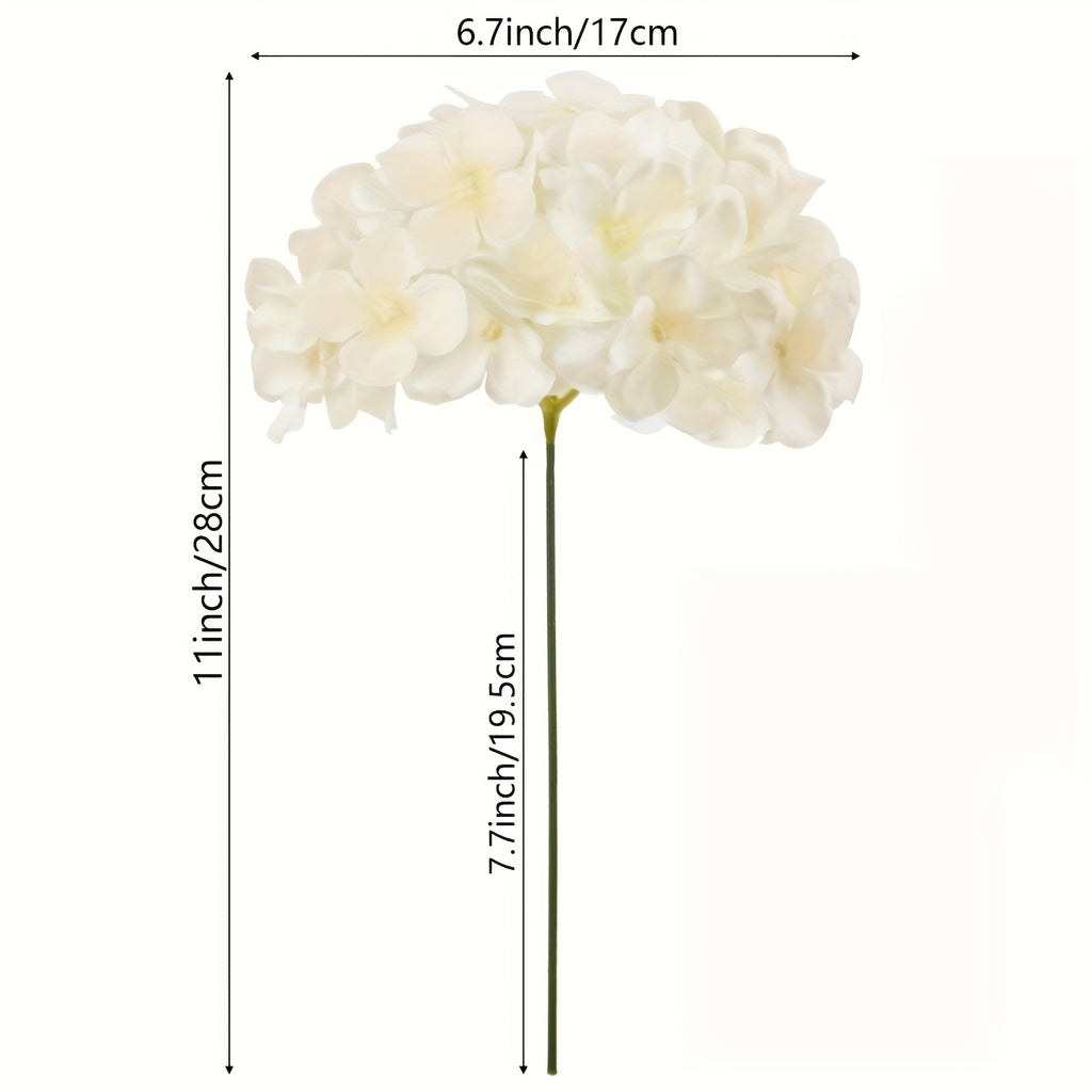 Bulk Artificial Hydrangea Flower Heads 72pcs with Stems - Faux Hydrangea Flowers for Home, Wedding & Party Decorations, Floral Arrangements & Centerpieces