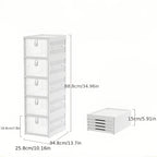 Stackable Shoe Box Organizer with Flip Transparent Door 3 5 or 6 Layer Foldable Space-Saving Shoe Cabinet for Entryway Hallway Bedroom Living Room