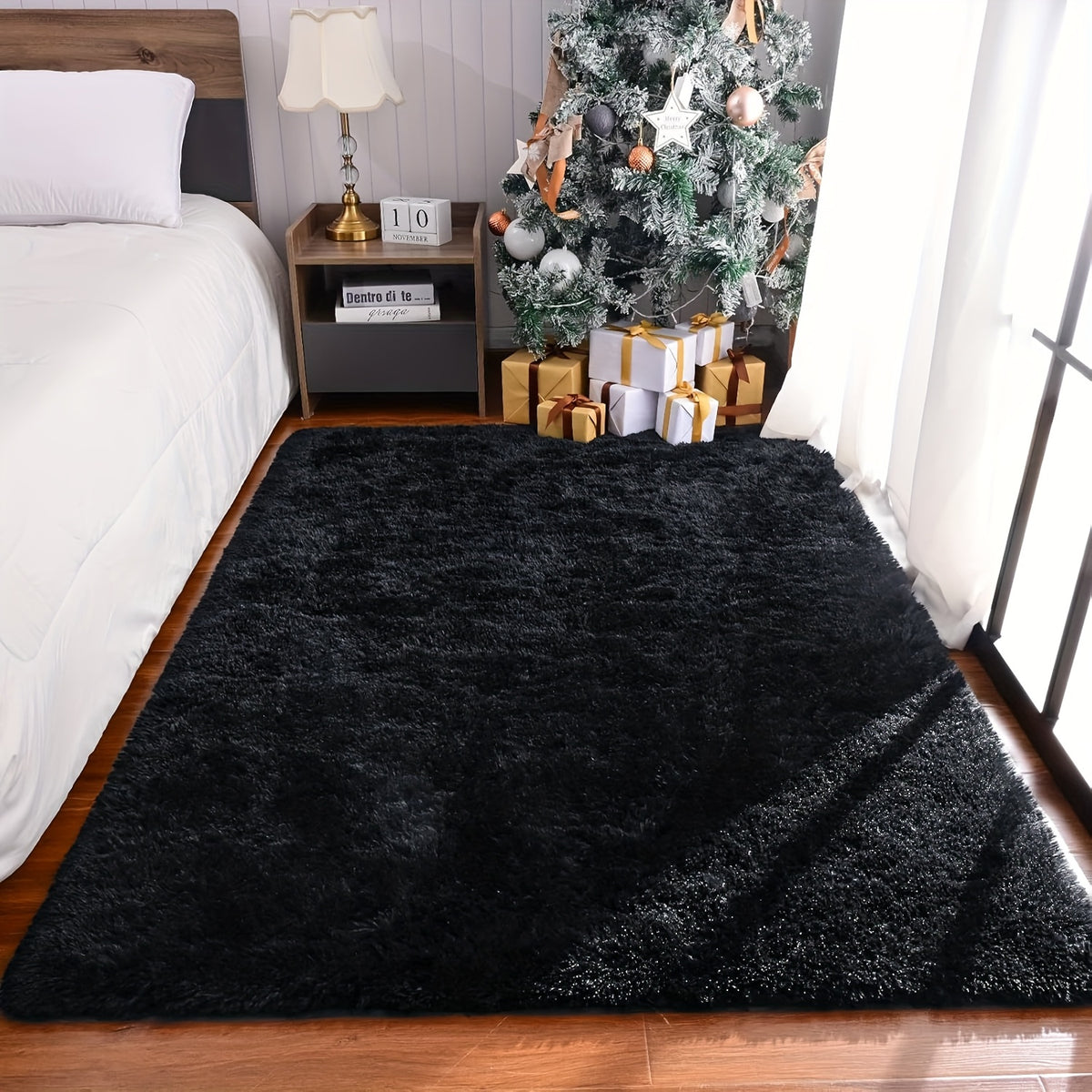 Luxury Soft Fluffy Shag Rug – Machine Washable Non-Slip Shaggy Carpet for Living Room, Bedroom & Home Decor, Multiple Colors & Sizes