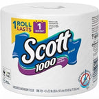 Toilet Paper Bulk 12 Rolls 1000 Sheets Per Roll 1-Ply Individually Wrapped Septic Safe Standard Bathroom Tissue for Home Office School Restroom Soft Absorbent White