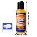 Beeswax Polish Kit 6.76oz with Maintenance Towels Professional Wood Wax Repair Lotion – For Wooden Furniture Floors Guitars Crafts Bracelet Care