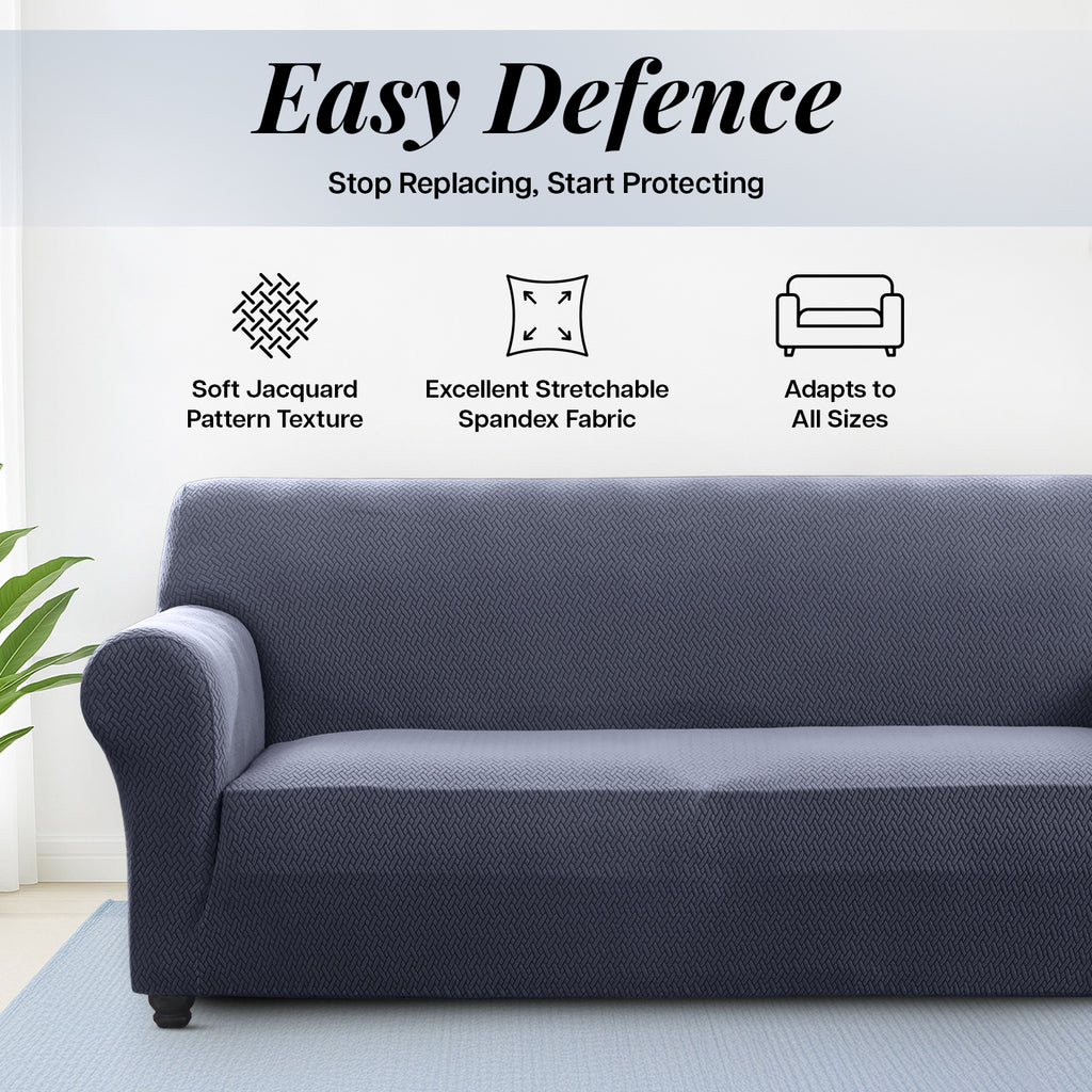 Thickened Spandex Sofa Cover Anti-Scratch – Stretch Polyester Sofa Protector, Anti-Slip Pet-Friendly, Machine Washable, 6 Colors, 1/2/3 Seater, Living Room Bedroom Home Decor