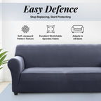 Thickened Spandex Sofa Cover Anti-Scratch – Stretch Polyester Sofa Protector, Anti-Slip Pet-Friendly, Machine Washable, 6 Colors, 1/2/3 Seater, Living Room Bedroom Home Decor
