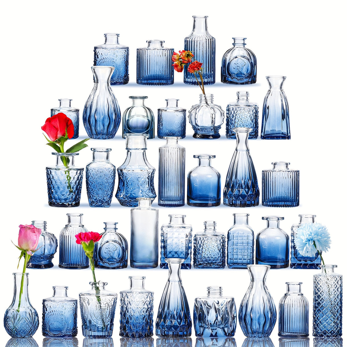 Mini Bud Vases Set of 36 Clear Small Flower Vases for Wedding Centerpieces Birthday Anniversary Party Table Decor – Mother's Day Gift