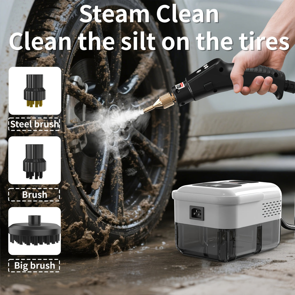 Portable Steam Cleaner 2500W High-Temperature High-Pressure Household Cleaner – 9-Speed Carpet & Floor Steam Mop with 1200ml Tank, Handle Switch, 3 Models: Basic, Upgraded & Intelligent