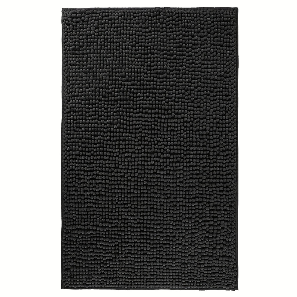 Chenille Bathroom Rug Extra Soft Absorbent Bath Mats for Bathroom Floor – Non-Slip, Water Absorbent, Machine Washable Bath Mat