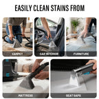 Portable Carpet Cleaner 1500W with Steam & Heat, 35KPa Powerful Suction Spot Cleaner for Pets, Couch, Stairs & Rugs – Professional Upholstery Cleaning Machine with Multi-Surface Tool Included