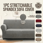 Elastic Stretch Sofa Cover Spandex – Non-Slip Couch Slipcover, Pet-Friendly, Machine Washable, All-Season, 7 Colors, 1/2/3 Seater, Living Room Bedroom Office Home Decor
