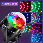 Party Lights with Remote Control, Disco Ball Strobe DJ Light for Dance Parties, Birthday Decorations & Home Room – Music Sync LED Effect – 2 or 4 Pack