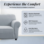 Elastic Stretch Sofa Cover Spandex – Non-Slip Couch Slipcover, Pet-Friendly, Machine Washable, All-Season, 7 Colors, 1/2/3 Seater, Living Room Bedroom Office Home Decor