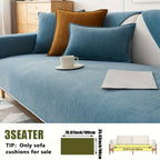 Chenille Ribbed Sofa Cover – Pet-Friendly Non-Slip Stretch Slipcover, Machine Washable Sofa Protector for 2, 3 & 4-Seater and Sectional Sofas, Modern Living Room Couch Cover