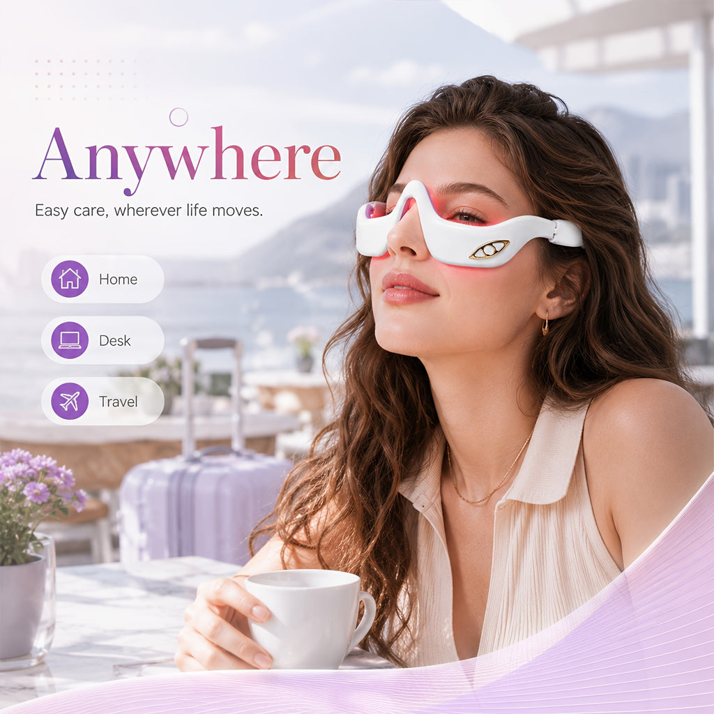 FDA Cleared EMS Microcurrent Eye & Facial Massager for Skin Lifting, Firming & Anti-Aging, Low-Frequency Electrical Stimulation Device for Eye Puffiness, Dark Circles & Fatigue Relief, Pain-Free Home Use for Women & Men