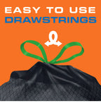 30 Gallon Trash Bags Black Drawstring, Ultra Strong Leak-Proof 113.5L Large Kitchen Trash Can Bags, Multipurpose Cleaning Supplies for Home, Garden, Industrial & Commercial Use (90 or 24 Count)