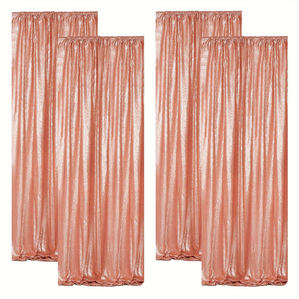 Sequin Backdrop Curtains – Glitter Party & Wedding Background Panels, 2ft×8ft per Panel, 4/6/8 Panel Sets, 29 Colors for Birthday, Stage, Bridal & Event Decor