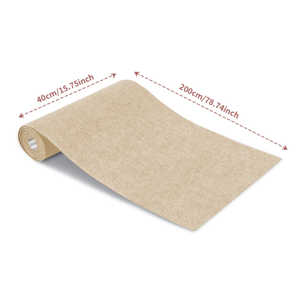 Non-Slip Hallway Runner Rug Self-Adhesive TPR Backing Ultra-Thin 0.4mm 5 Colors 6 Sizes for Kitchen Bedroom Living Room Entryway Hardwood Floors
