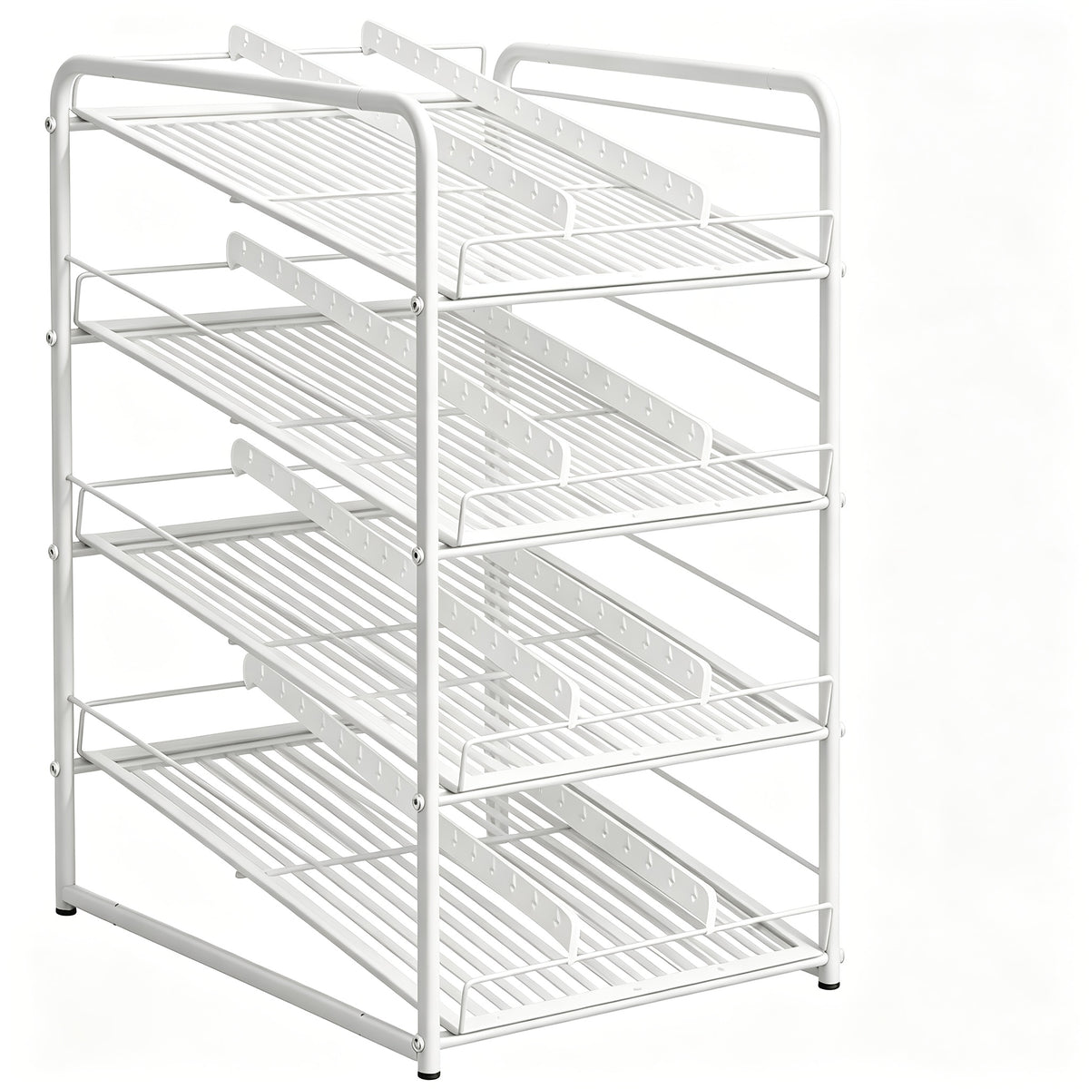 7-Tier Can Rack Organizer for Pantry | Holds 84 Cans Metal Can Dispenser with Adjustable Dividers for Kitchen Cabinet