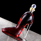 High-Heel Shoe Decanter – Handmade Lead-Free Crystal Glass with Stopper, 750ml Transparent Glossy Wine Decanter for Kitchen, Dining & Home Decor, Valentine’s Day & Holiday Gift