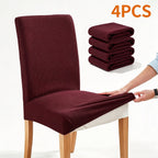 Dining Chair Covers 4/6pcs Set Washable Pet Friendly Dirt & Wear Resistant – Versatile Stretch Slipcovers for Home & Restaurant Seating, 12 Colors