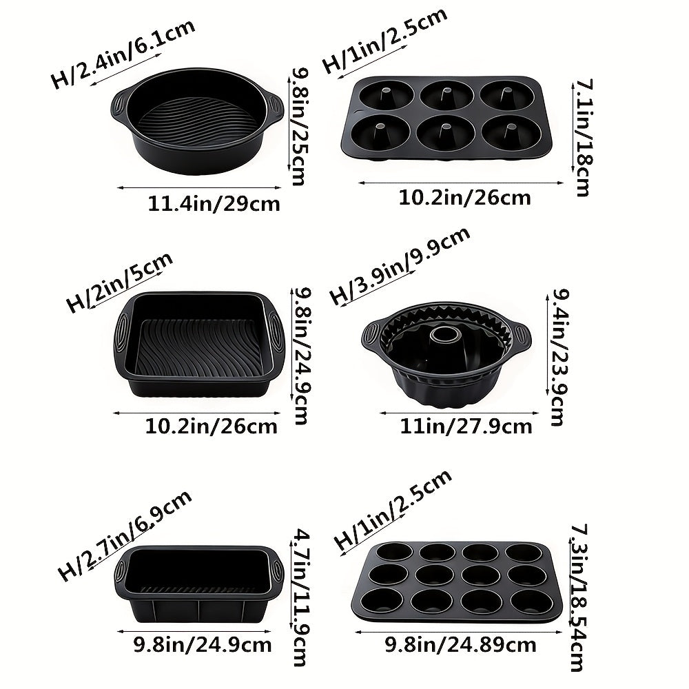 Baking Pan Set Oven-Safe Commercial Grade - Cookie Sheet Baking Sheet Round Cake Pan Muffin Pan Bread Pan Pizza Pan Square Pan - 4/6/12/23/46-Piece Kitchen Bakeware Sets, Restaurant Quality