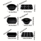 Baking Pan Set Oven-Safe Commercial Grade - Cookie Sheet Baking Sheet Round Cake Pan Muffin Pan Bread Pan Pizza Pan Square Pan - 4/6/12/23/46-Piece Kitchen Bakeware Sets, Restaurant Quality