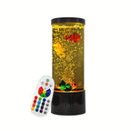 Bubble Fish Lava Lamp 17 Colors 4 Modes LED Artificial Fish Tank Night Light – Battery & USB Powered Mini Bubble Lamp with Remote for Room Decor & Gifts