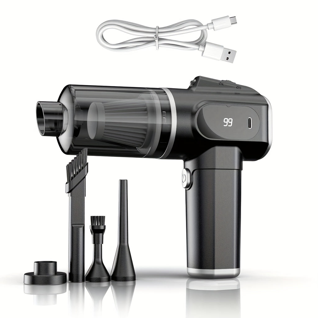 Wireless Handheld Vacuum Cleaner 6Kpa Suction & Blow USB Rechargeable Quiet Mini Vacuum for Home Car Office Pet Hair Dust