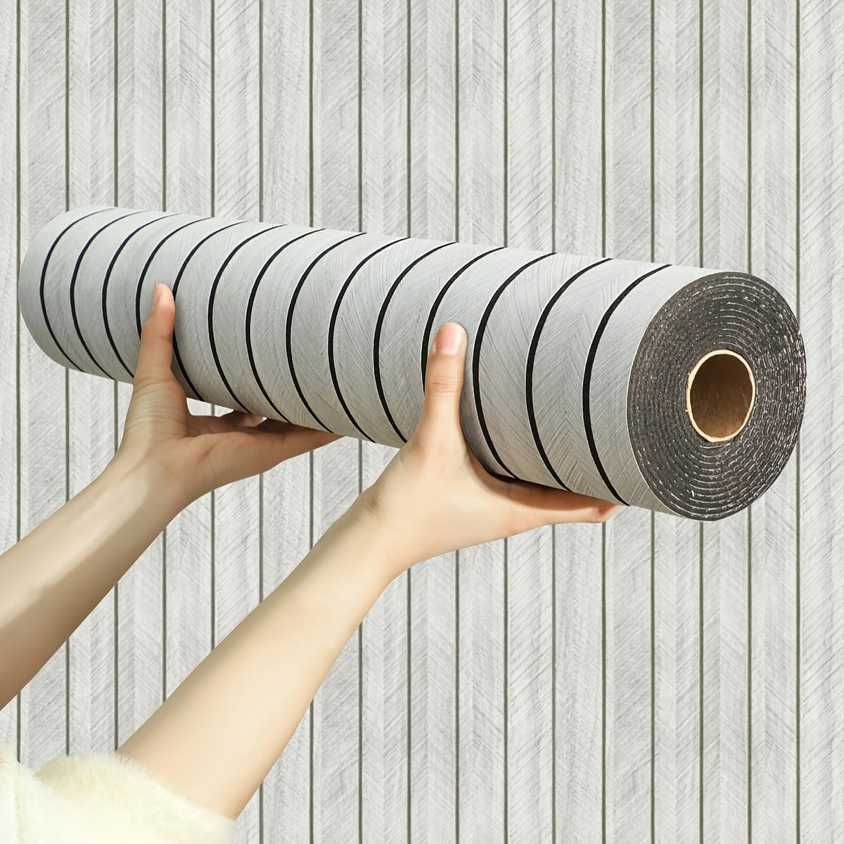 Peel and Stick 3D Wood Grain Wall Panels – Self-Adhesive Soundproof Vinyl Planks for Walls & Ceilings, Matte Finish, No Tools Needed, Modern Home Decor