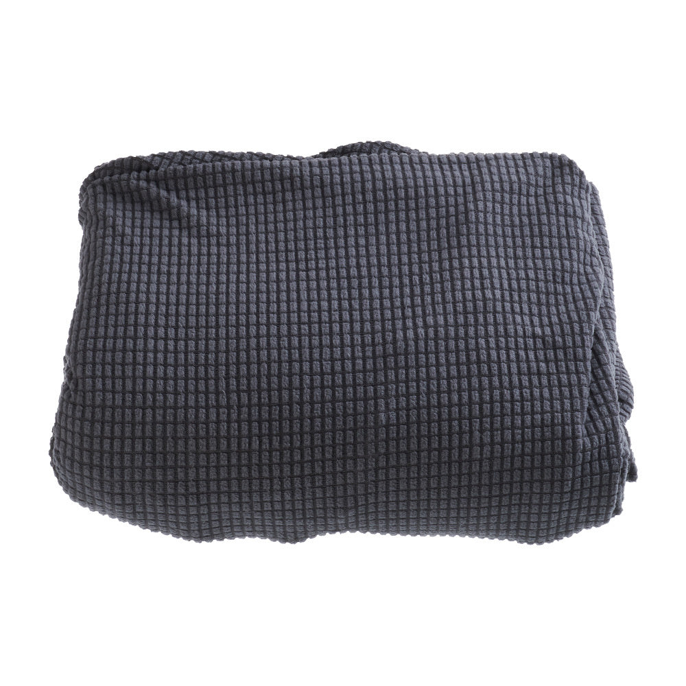 Solid Color Jacquard Sofa Cover Full Coverage High Stretch Non-Slip Machine Washable All Season Pet Friendly Couch Protector Living Room Office