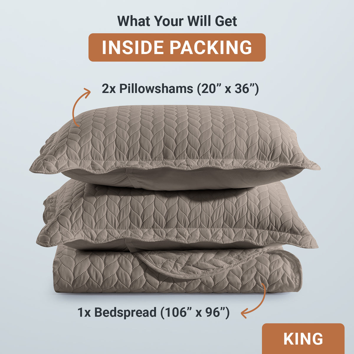 Microfiber Quilt Bedspread Set All Season Lightweight – Soft Breathable Quilted Coverlet Twin Full Queen King 16 Colors Machine Washable