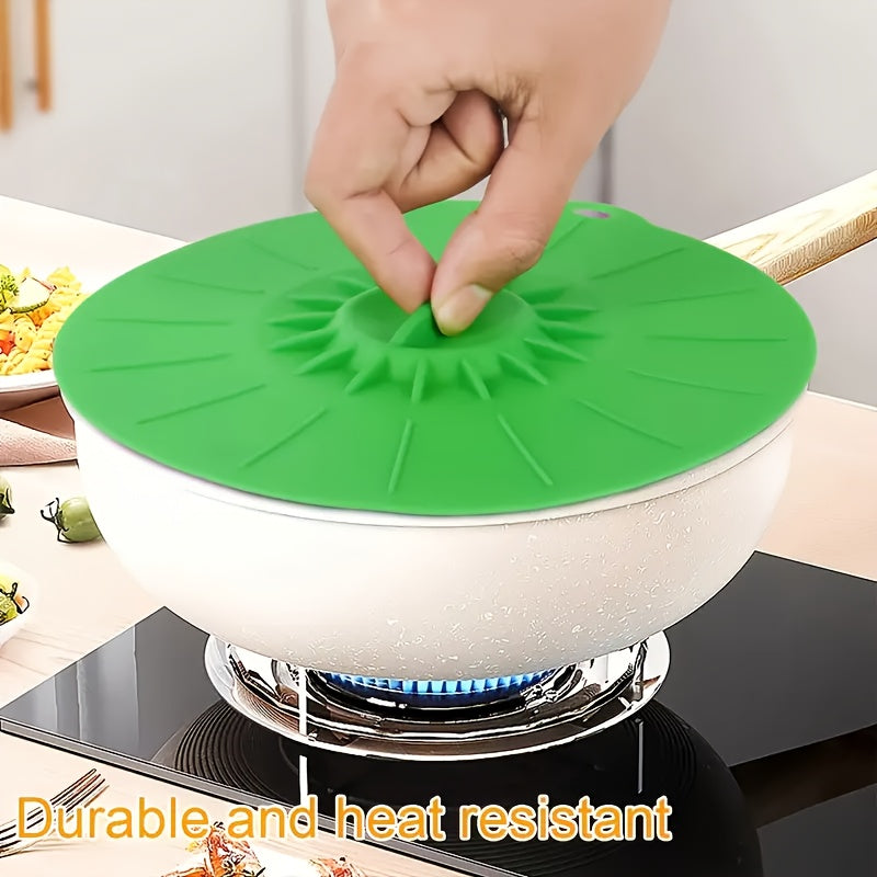 7-Pack Silicone Lids with 5 Sizes – Reusable Microwave Splatter Cover for Bowls, Cups, Pots & Pans | Heat Resistant, Dishwasher Safe, BPA Free